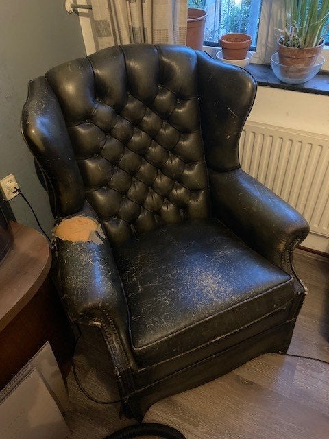 Fauteuil, Ophalen, Gebruikt, Vintage, 75 tot 100 cm