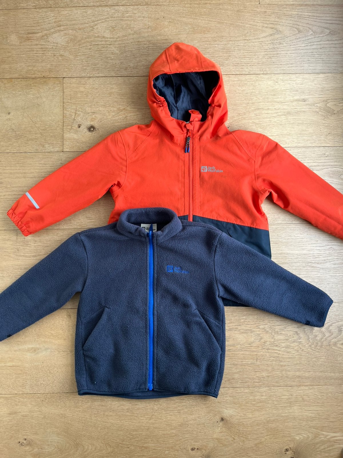 Jack Wolfskin Iceland 3-in-1 jacket maat 104 Carnelian, Gebruikt, Jongen of Meisje, Jack Wolfskin, Ophalen of Verzenden