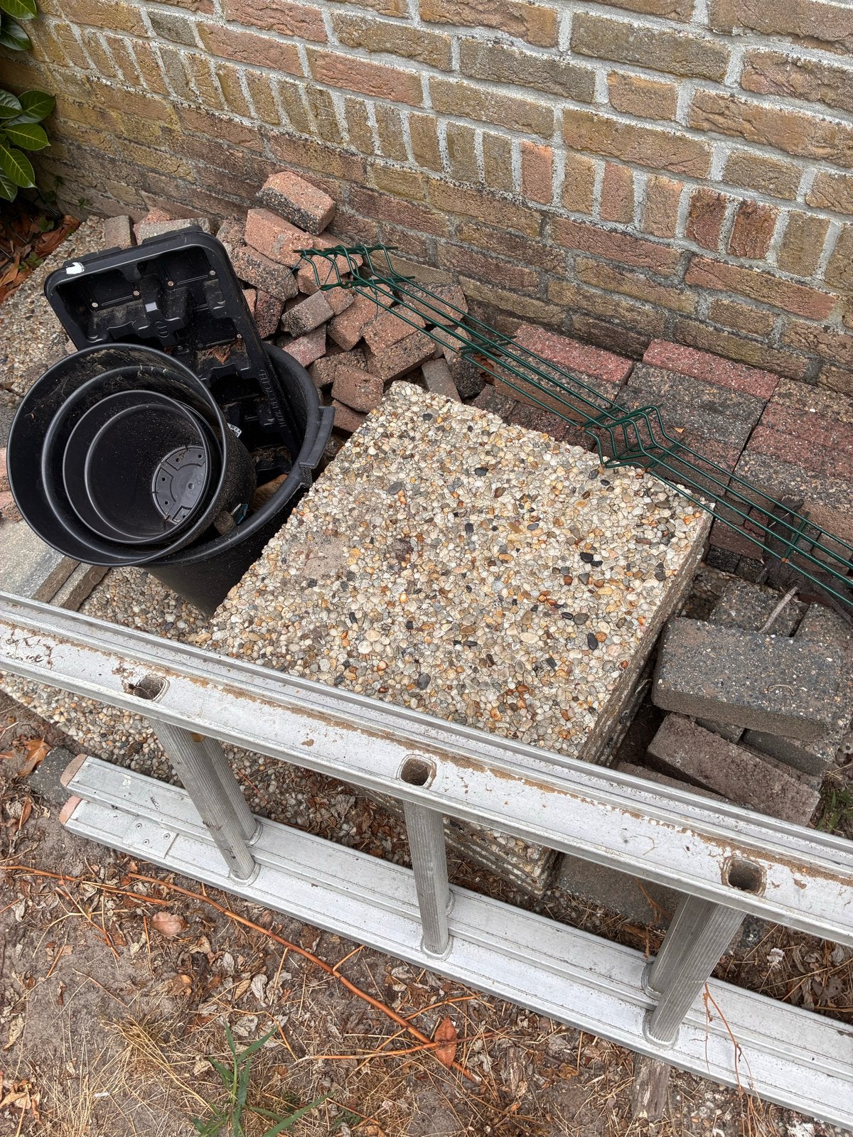 Nette grindtegels 50x50, Ophalen, Gebruikt, Klinkers, 10 m² of meer