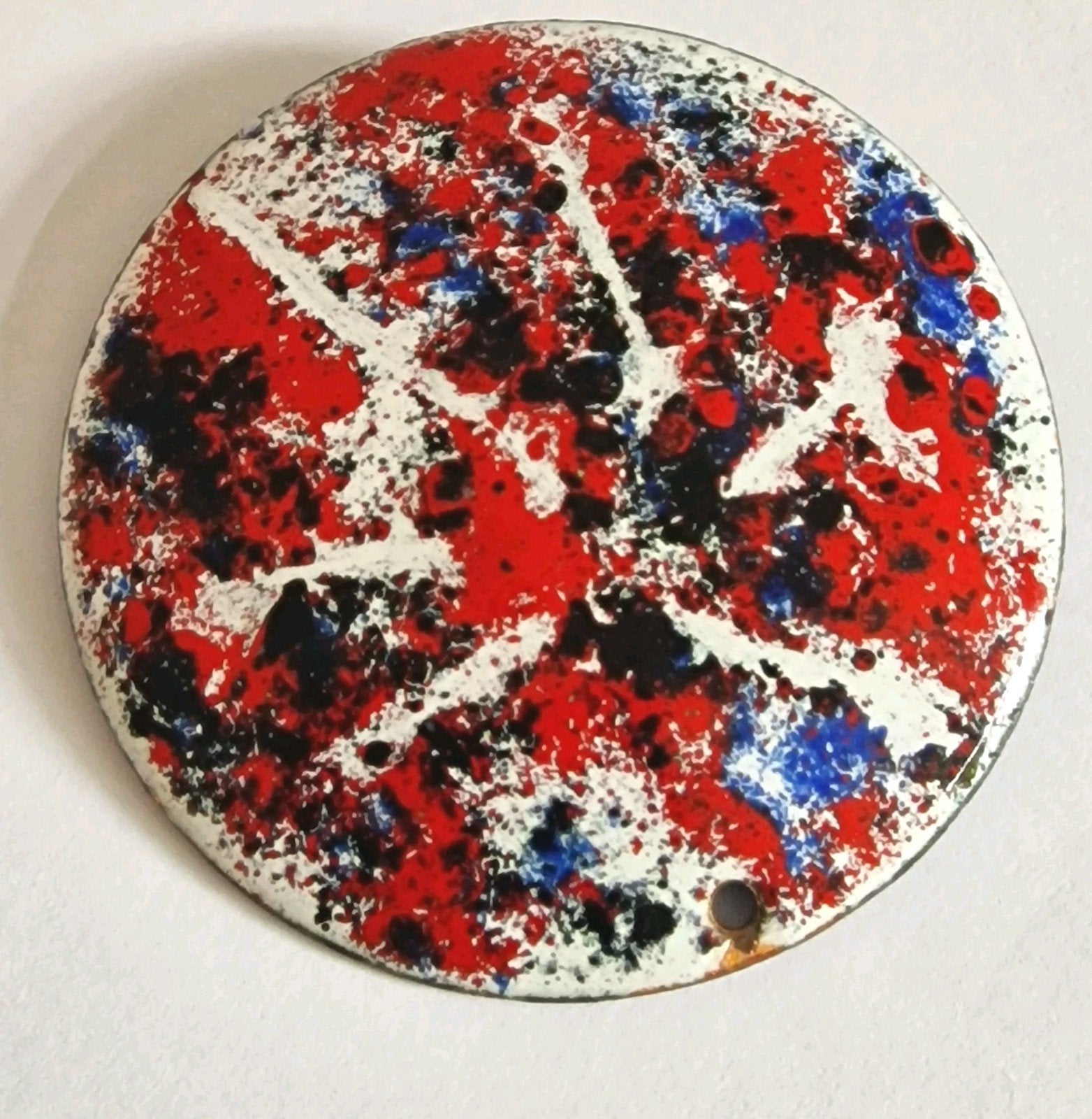 Forse emaille broche en hanger., Ophalen of Verzenden, Zo goed als nieuw, Overige materialen