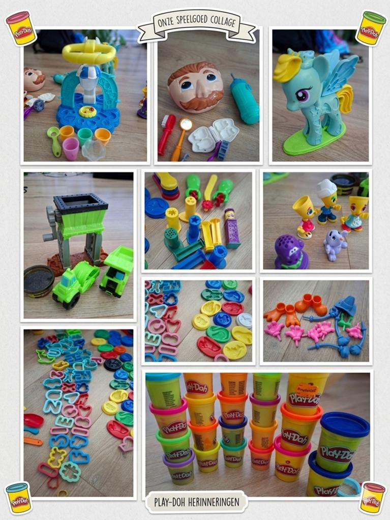 Grote Play-Doh set: tandarts, wegwerkers, ijsjes & meer!, Ophalen of Verzenden, Gebruikt, Knutselen