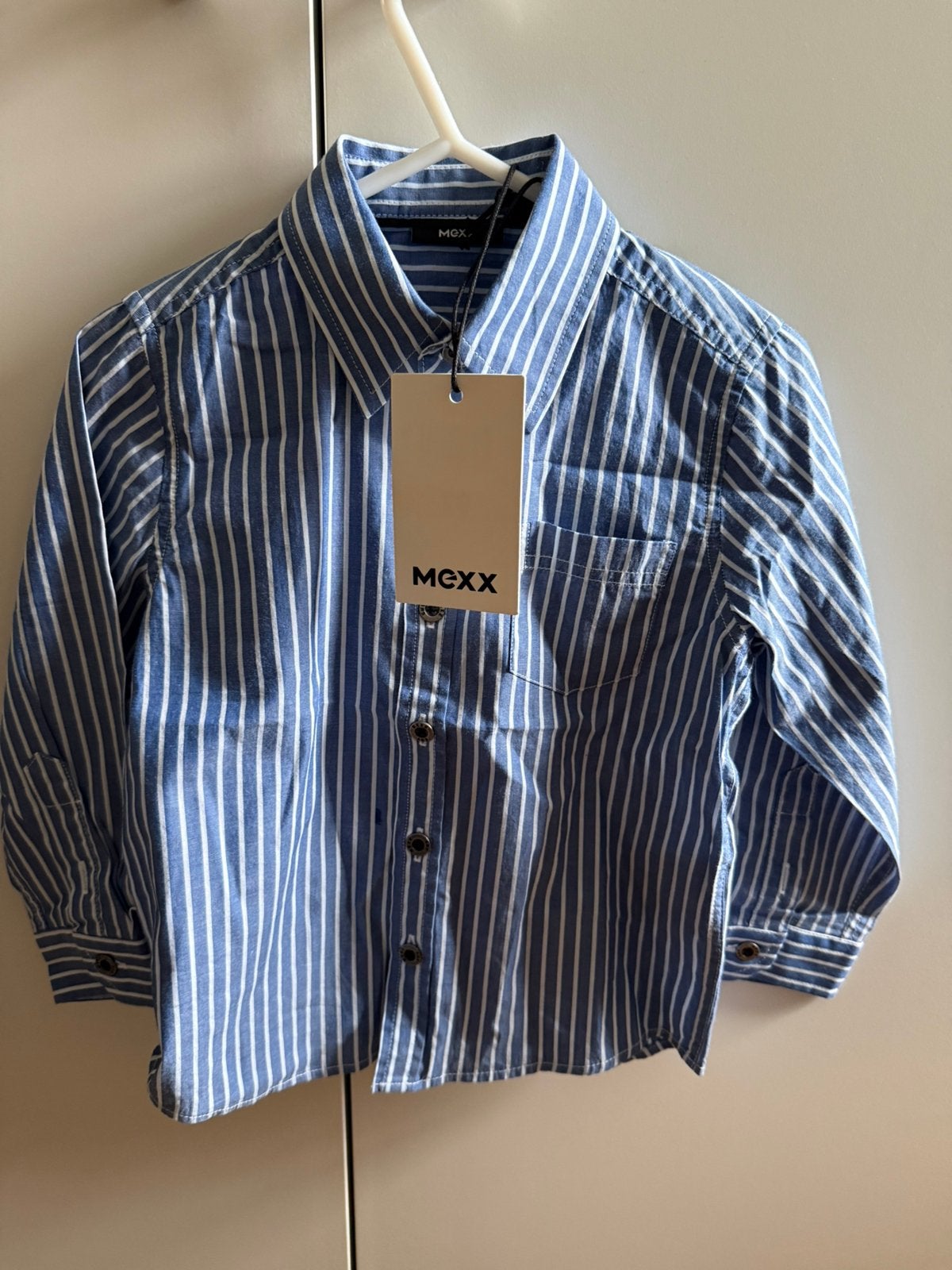 Kleine jongen shirt, Mexx, Kinderen en Baby's, Ophalen of Verzenden, Nieuw, Jongen, Overhemd of Blouse