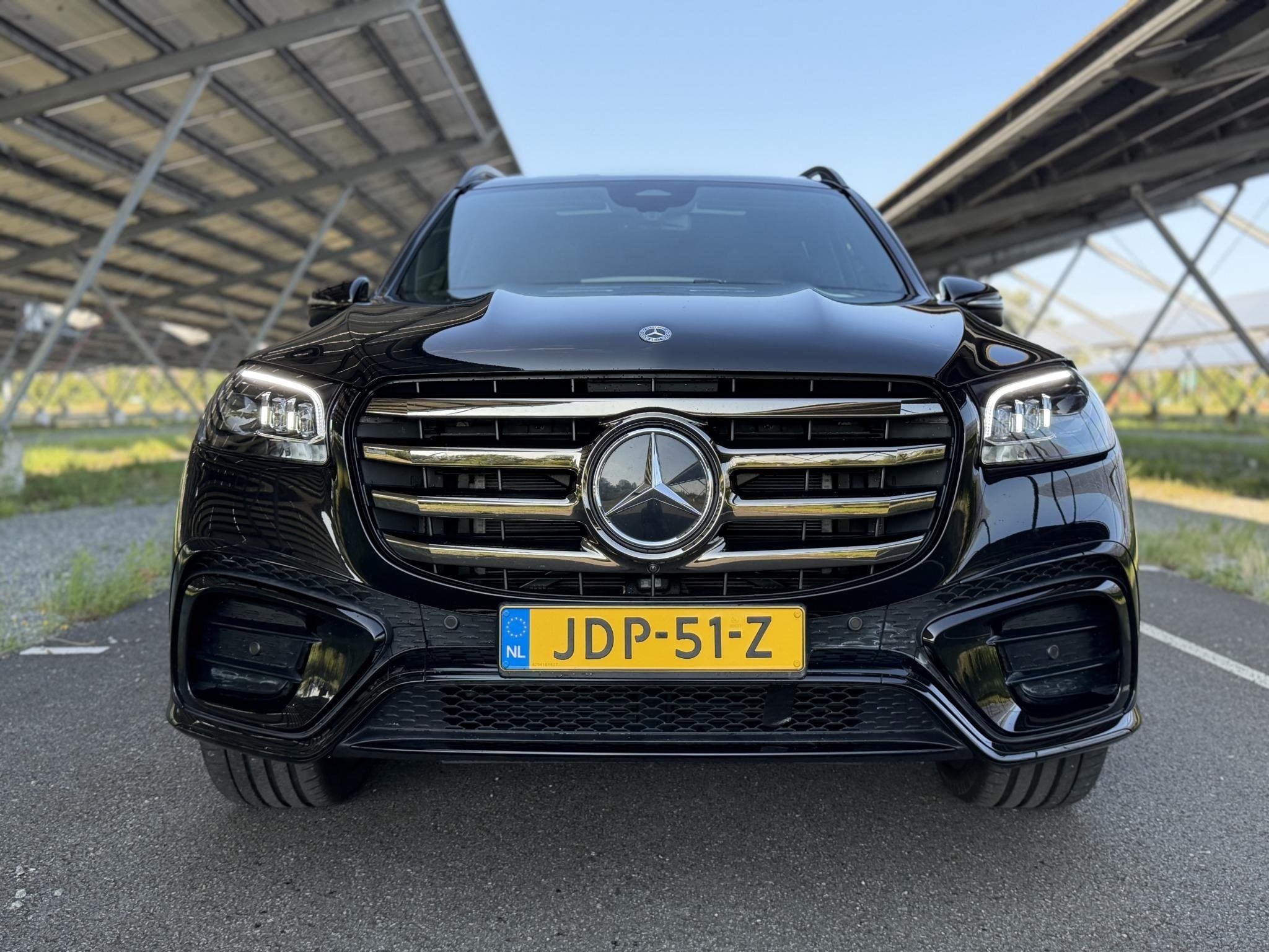 Mercedes-Benz GLS 450 4MATIC AMG Line | Night | Premium plus, Auto's, Gebruikt, 7 stoelen, Zwart, Bedrijf