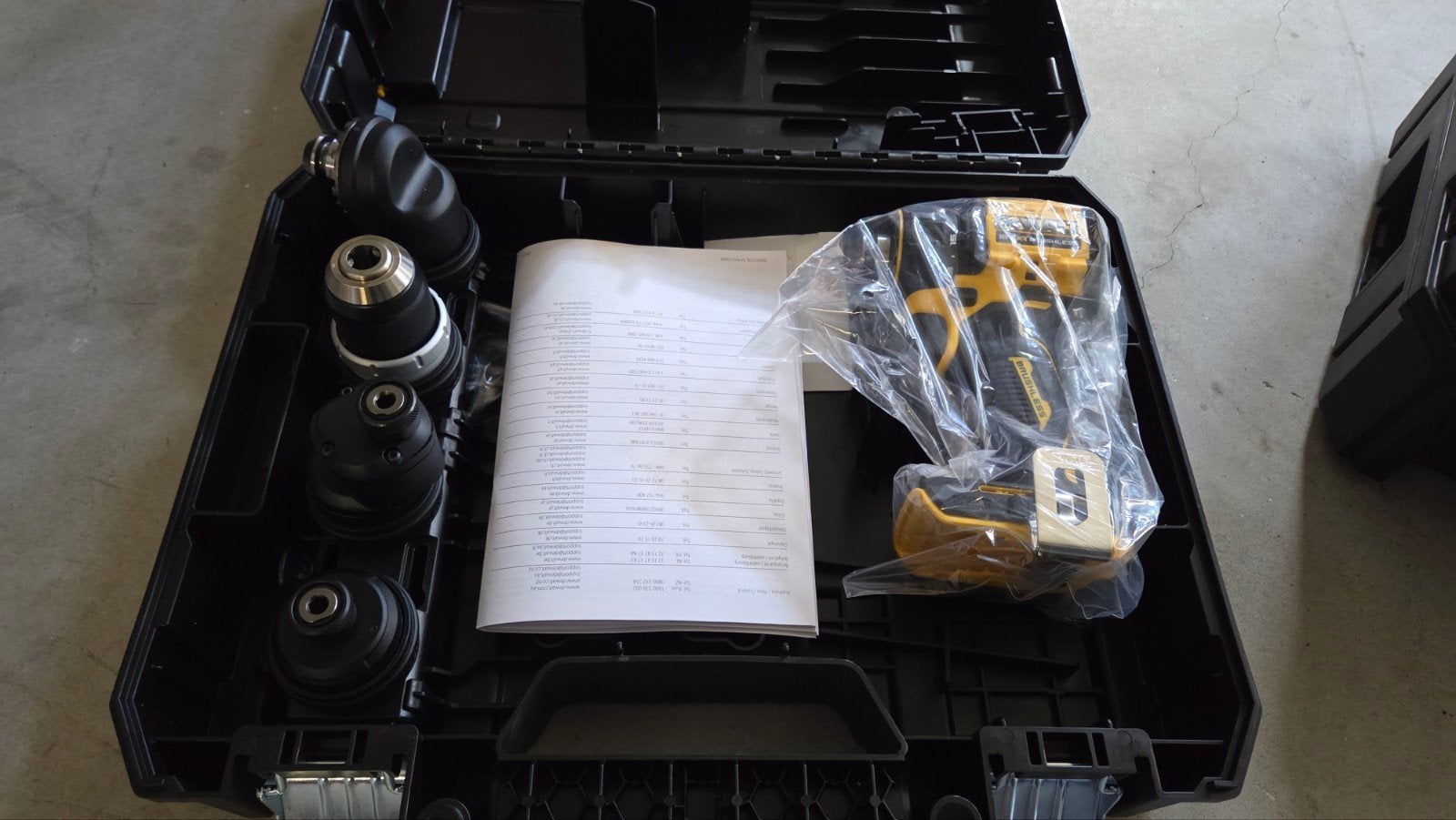 Nieuwe DeWALT DCD803NT-XJ Schroef-/Boormachine Multi-Kop 18V, Ophalen
