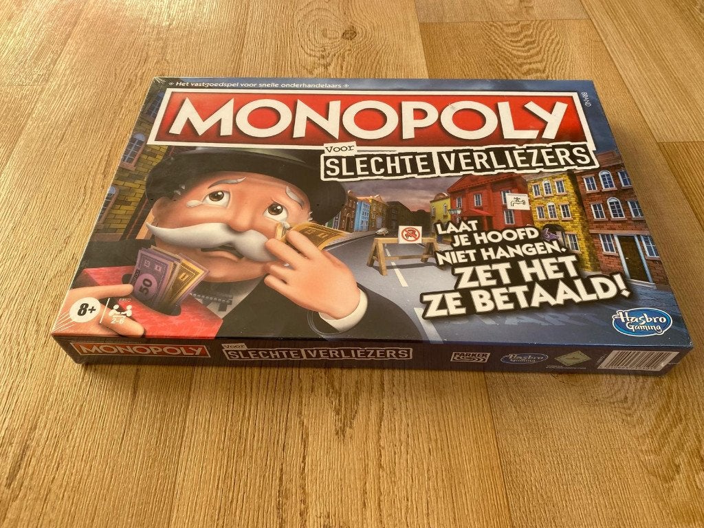 Monopoly slechte verliezers NIEUW in seal, Vijf spelers of meer, Ophalen of Verzenden, Nieuw, Hasbro