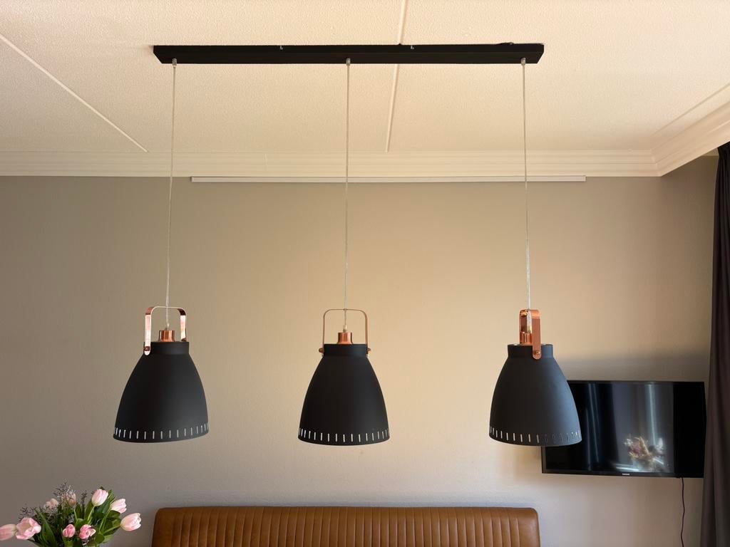 Hanglamp eettafel, Ophalen, Zo goed als nieuw, Metaal, Minder dan 50 cm