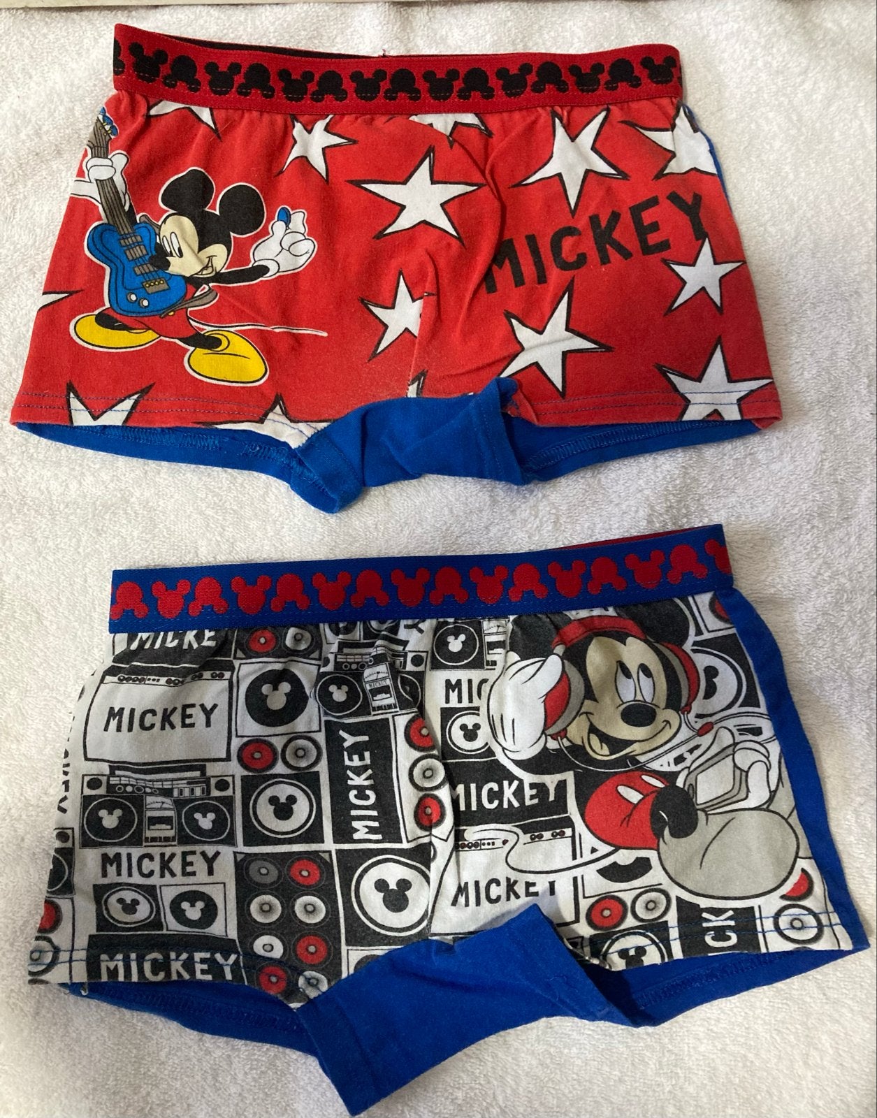 Mickey Mouse Boxershorts voor Jongens Set van 2 maat 116/128, Ophalen of Verzenden, Zo goed als nieuw, Jongen, Nacht- of Onderkleding