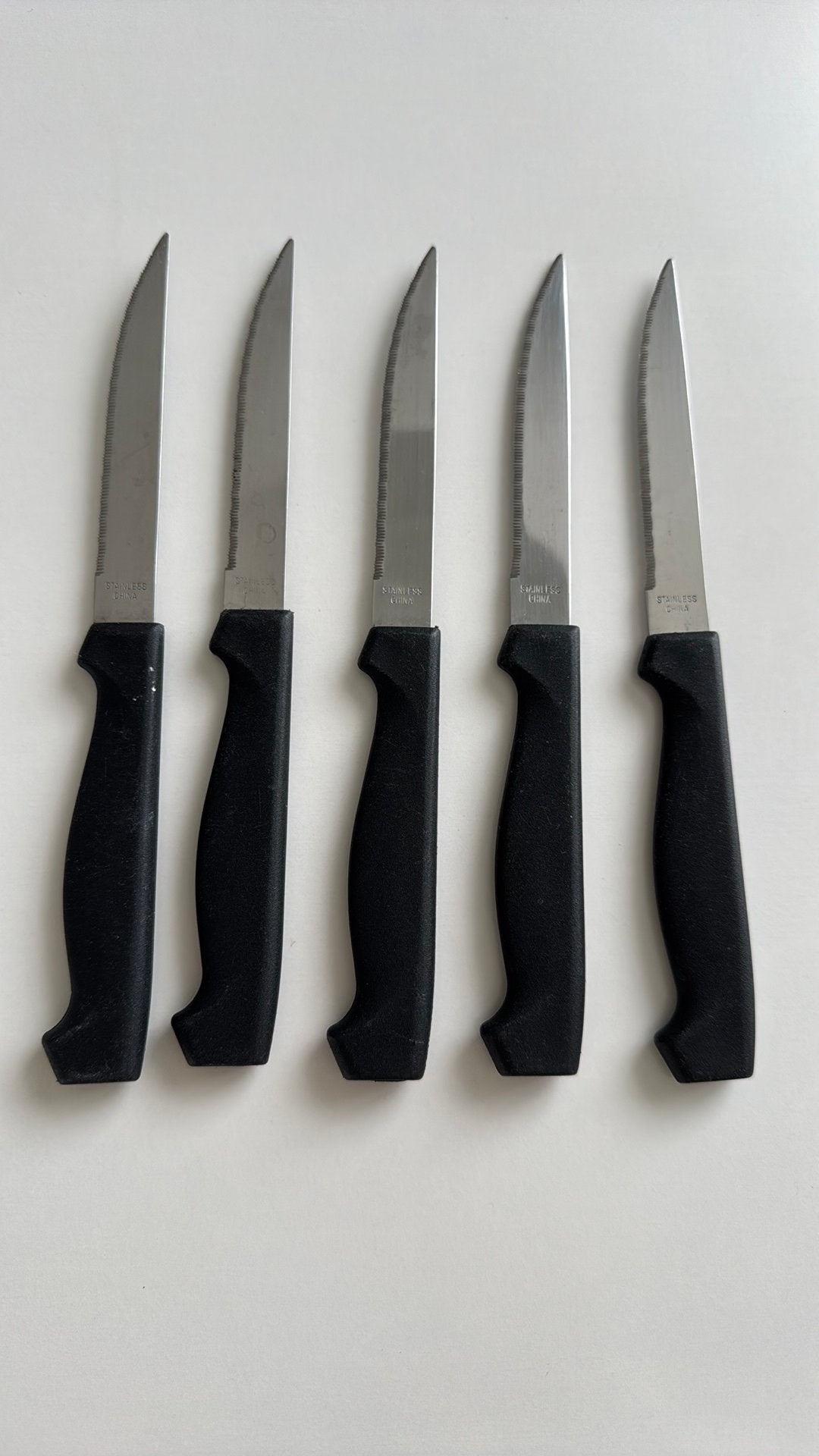 5 messen, Ophalen of Verzenden, Gebruikt, Rvs of Chroom