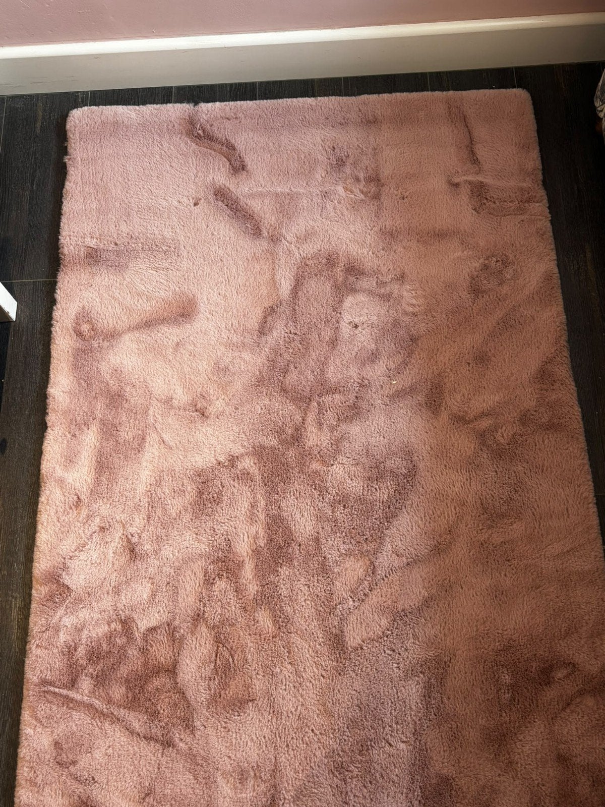 Oud roze vloerkleed - Zo goed als nieuw, Ophalen, 100 tot 150 cm, 50 tot 100 cm, Zo goed als nieuw