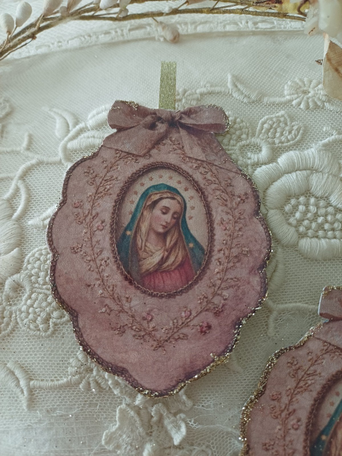 Handgemaakte kerst decoratie Maria, Diversen, Ophalen of Verzenden, Nieuw