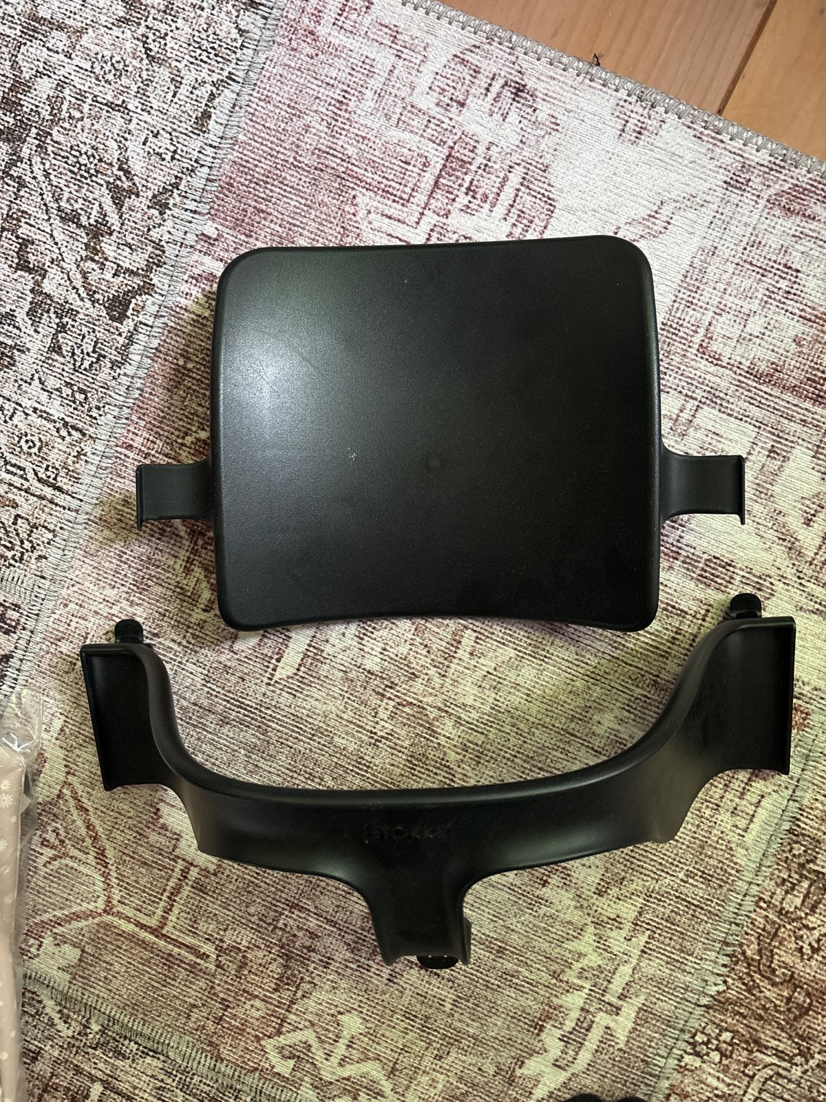 Stokke Tripp Trapp verkleiner/Baby Set (Zwart), Kinderen en Baby's, Kinderstoelen, Ophalen of Verzenden, Gebruikt, Meegroeistoel
