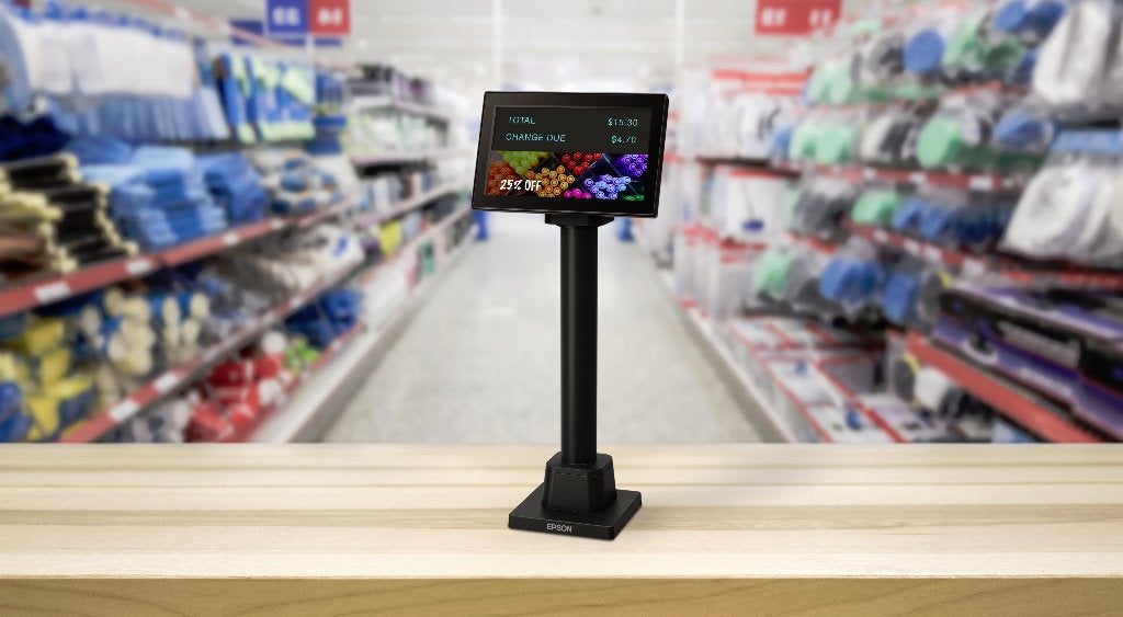 Epson DM-D70 17.8cm (7'') USB wit klantendisplay A61CH62101, Seiko Epson Corporation, Verzenden, 101 t/m 150 Hz, Epson