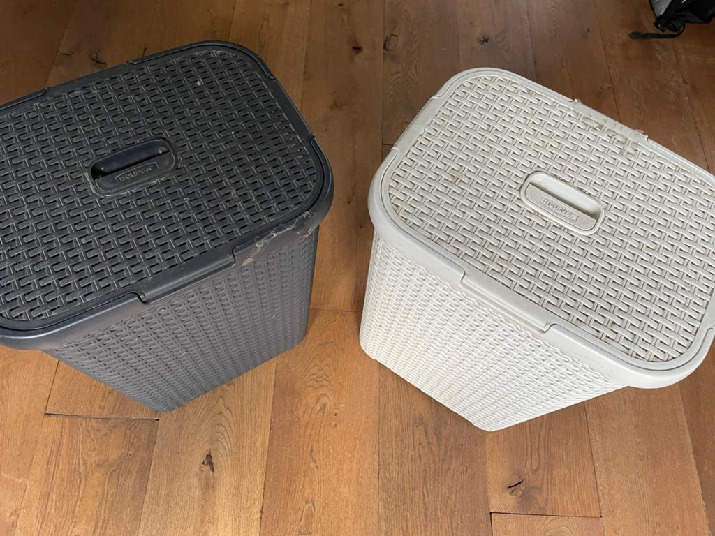 2x Curver wasmanden - gratis, Ophalen, Gebruikt