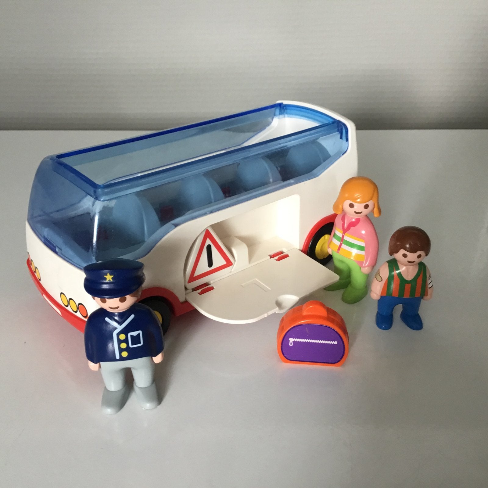 Playmobil bus met figuren en 2 accessoires, Ophalen of Verzenden, Gebruikt, Complete set