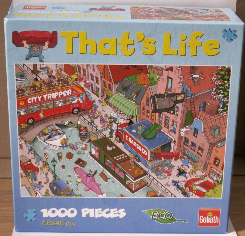 Diverse That’s Life puzzels 1000 stukjes merk Goliath, Ophalen of Verzenden, 500 t/m 1500 stukjes, Zo goed als nieuw