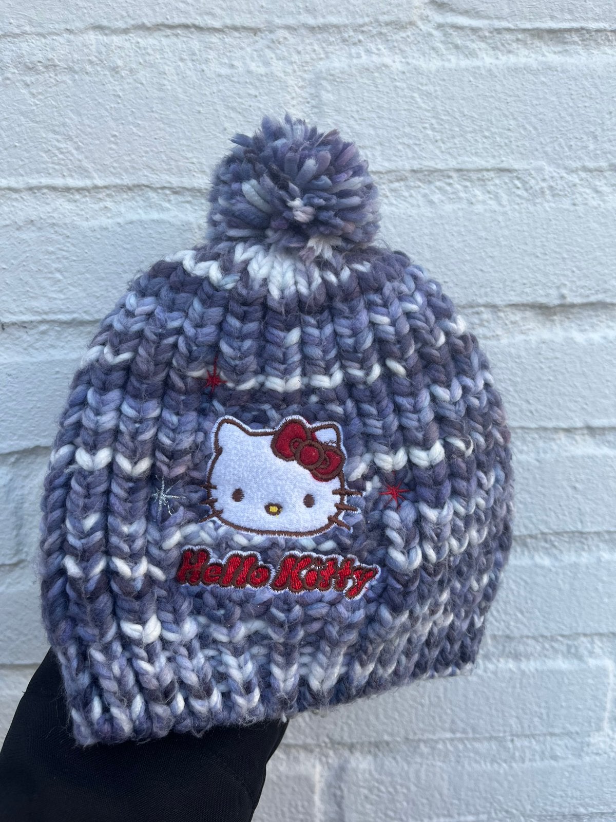Originele Hello Kitty Sanrio muts beanie gebreid maat 52 cm, Ophalen of Verzenden, Meisje, Muts