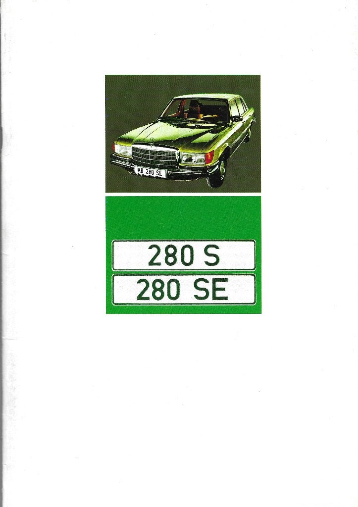 Mercedes 280 S 280 SE brochure S Klasse, Verzenden, Zo goed als nieuw, Mercedes