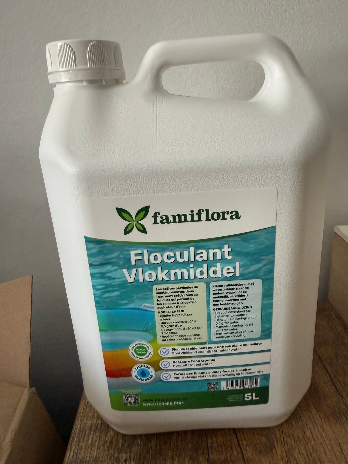 Famiflora Floculant Vlokmiddel 5L - Nieuw, Ophalen of Verzenden, Nieuw, Overige typen
