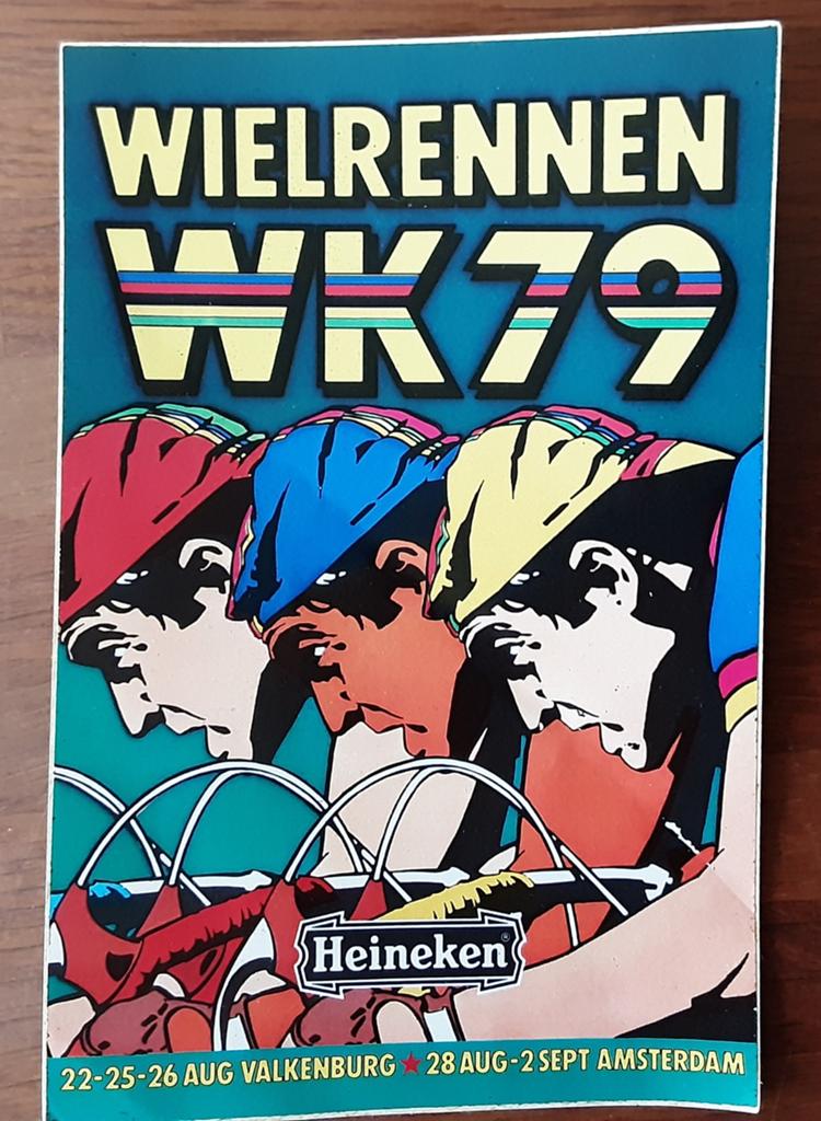 WK Wielrennen 1979 Sticker, Verzamelen, Ophalen of Verzenden, Zo goed als nieuw, Sport