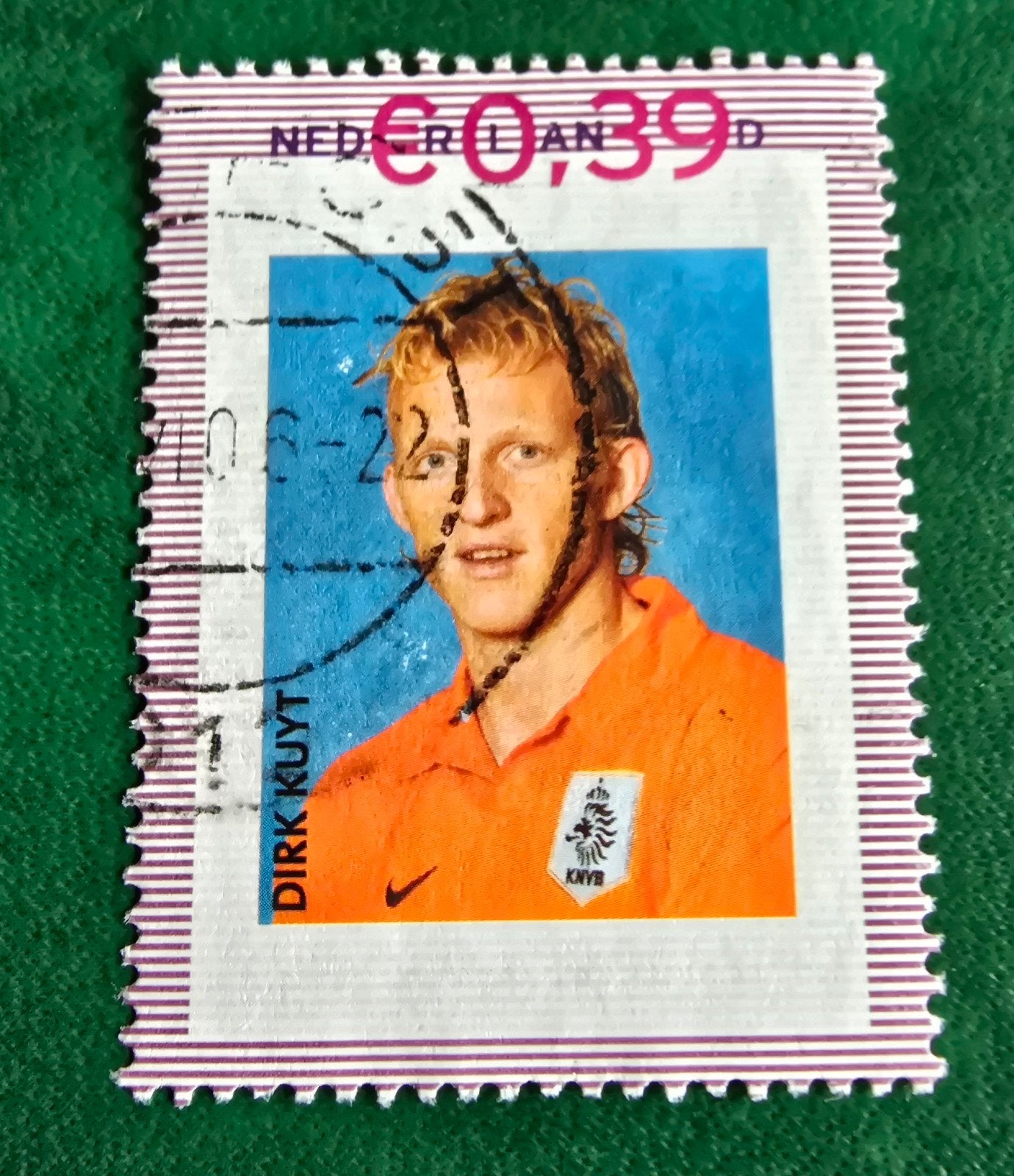 Kv181 persoonlijke  Dirk Kuyt Nederland €0,39 Gestempeld, Ophalen of Verzenden, Na 1940, Gestempeld
