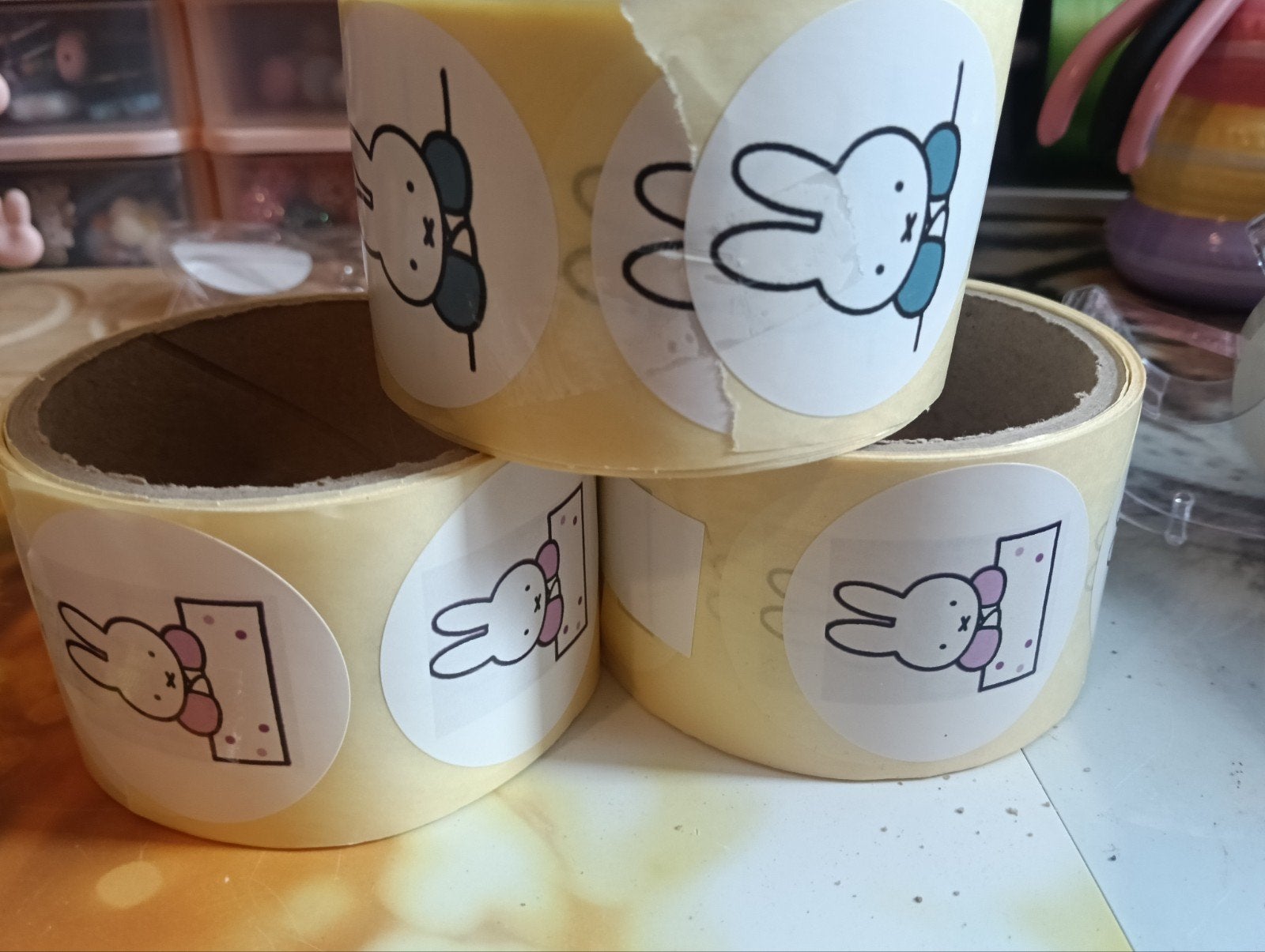 Nijntje stickers - 3 rollen, Ophalen of Verzenden, Nieuw, Strip of Tekenfilm