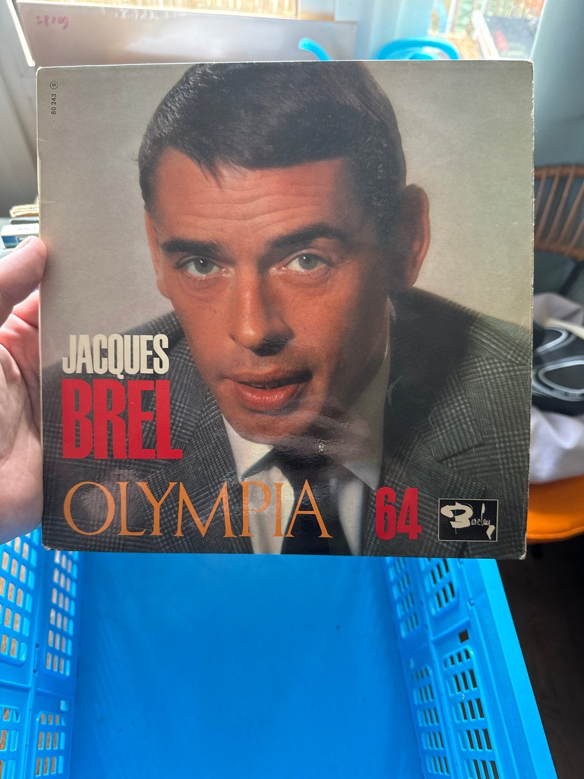 Jacques Brel - Olympia 64 LP (Gebruikt), Cd's en Dvd's, Vinyl | Nederlandstalig, LP, Gebruikt, Cabaret of Kleinkunst, Ophalen of Verzenden
