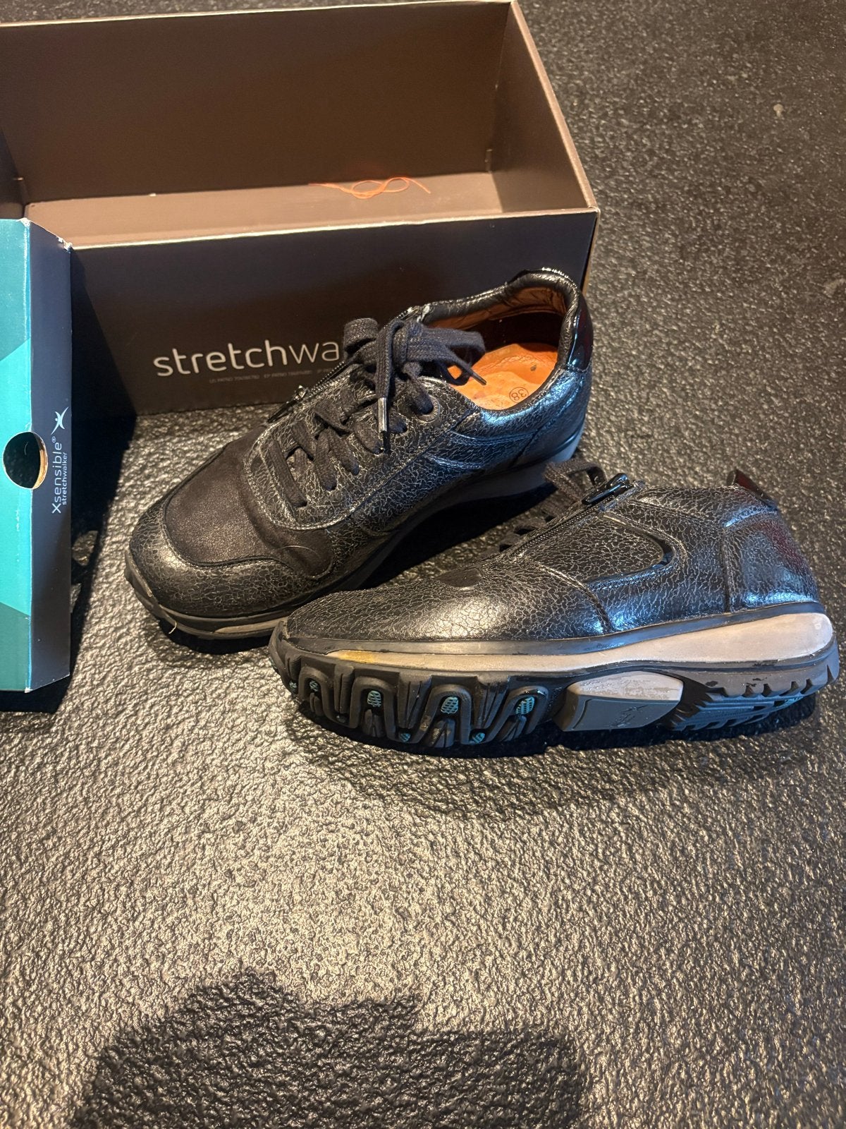 Stretchwalker Xsensible sneakers - Maat 38, Zwart, Ophalen of Verzenden, Sneakers of Gympen, Zo goed als nieuw