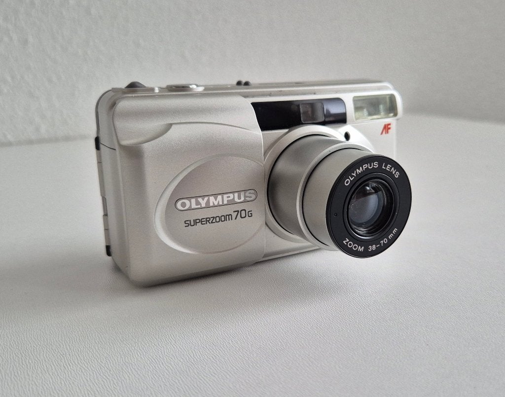Olympus Superzoom 70G 35mm Compact Point & Shoot Film Camera, Ophalen of Verzenden, Gebruikt, Compact, Olympus