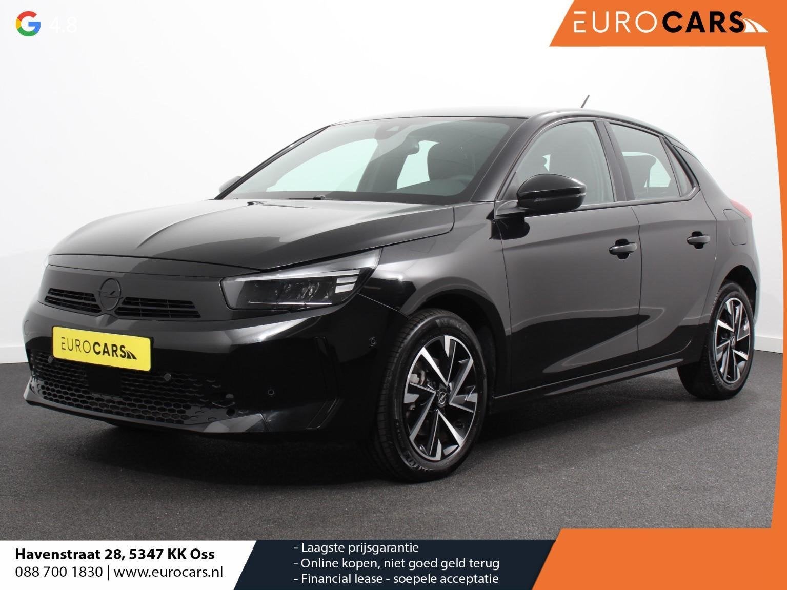 Opel Corsa 1.2 Turbo GS Navigatie Apple Carplay/Android Auto, Auto's, Voorwielaandrijving, Gebruikt, Zwart, Handgeschakeld