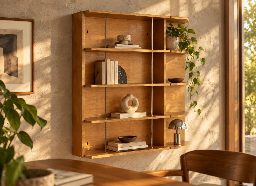 vintage wandkast | hangkast | boekenkast, Met plank(en), Gebruikt, ., Ophalen of Verzenden