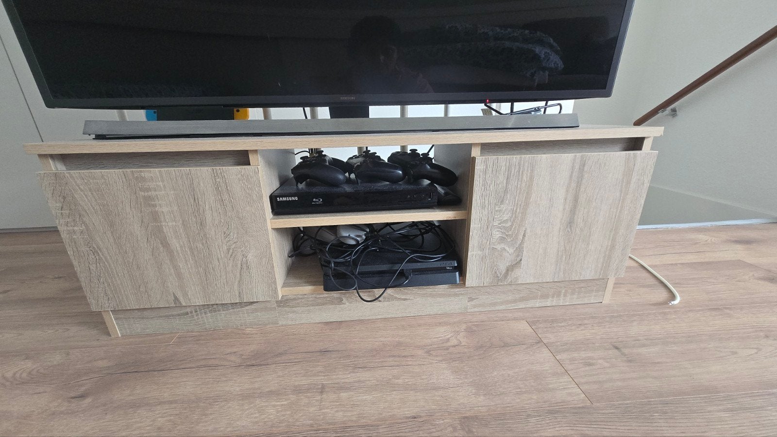 TV-meubel met open en gesloten vakken - 102x36x30cm, Ophalen, Gebruikt, 100 tot 150 cm, Minder dan 100 cm