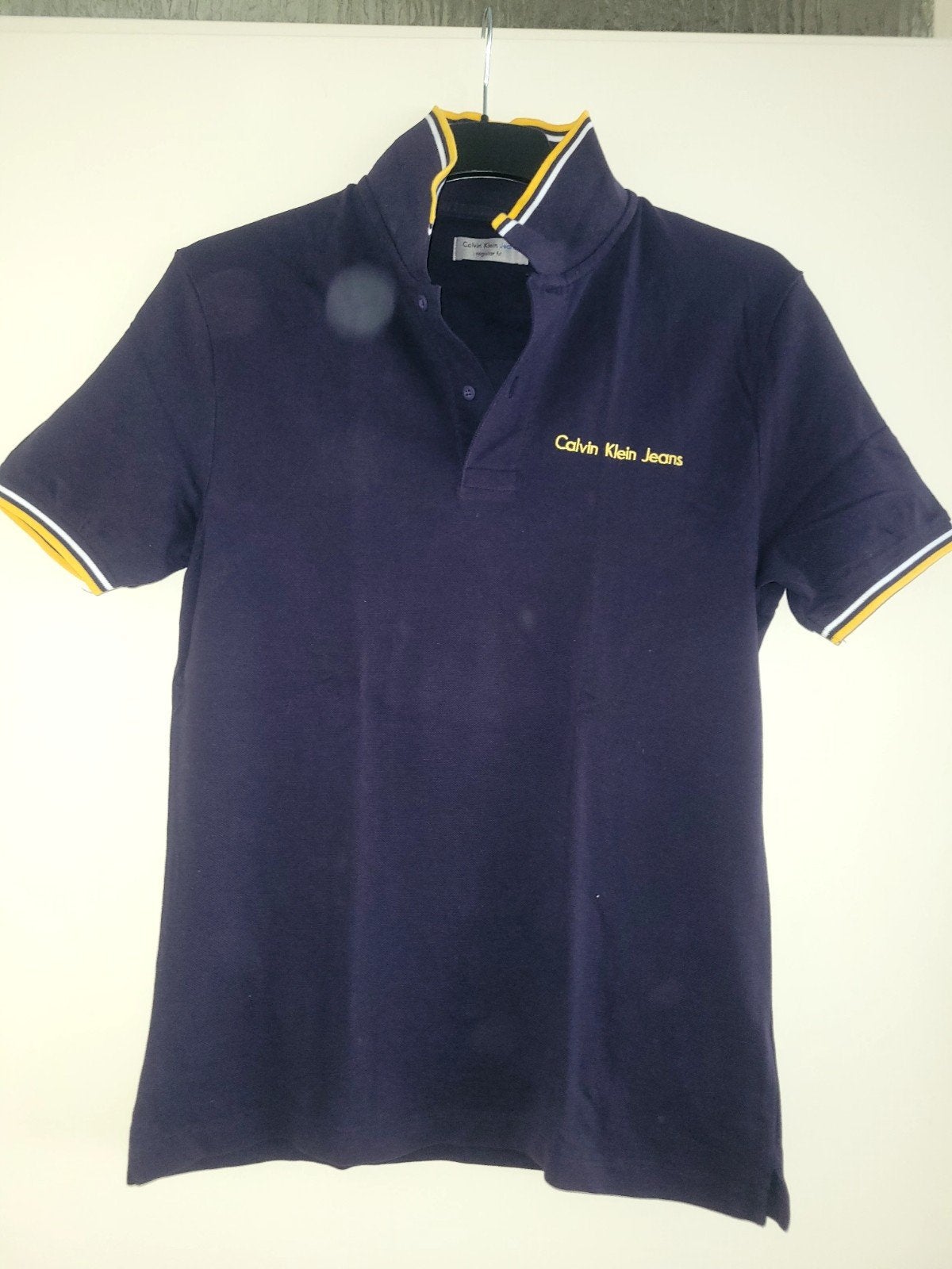 Calvin Klein Jeans polo shirt - Maat S, Ophalen, Blauw, Nieuw, Calvin Klein Jeans
