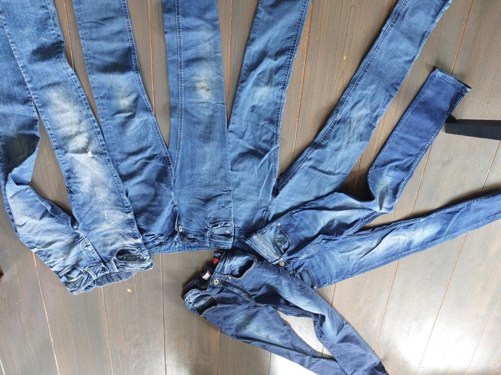 5 spijkerbroeken maat 146 en 152, skinny modellen, Broek, Gebruikt, Ophalen of Verzenden, Vingino