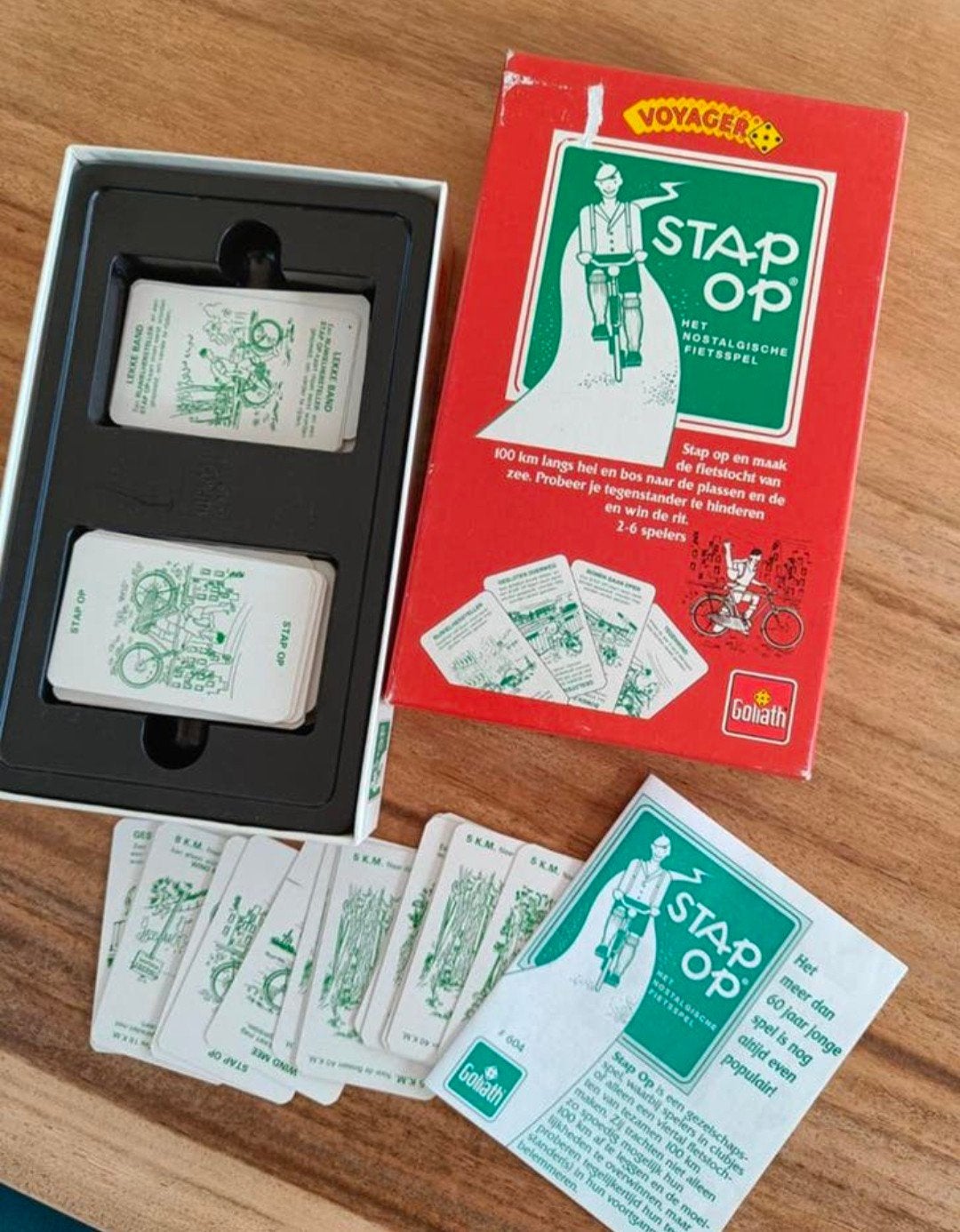 Stap Op! Het Nostalgische Fiets/kaartspel, Een of twee spelers, Ophalen of Verzenden, Gebruikt