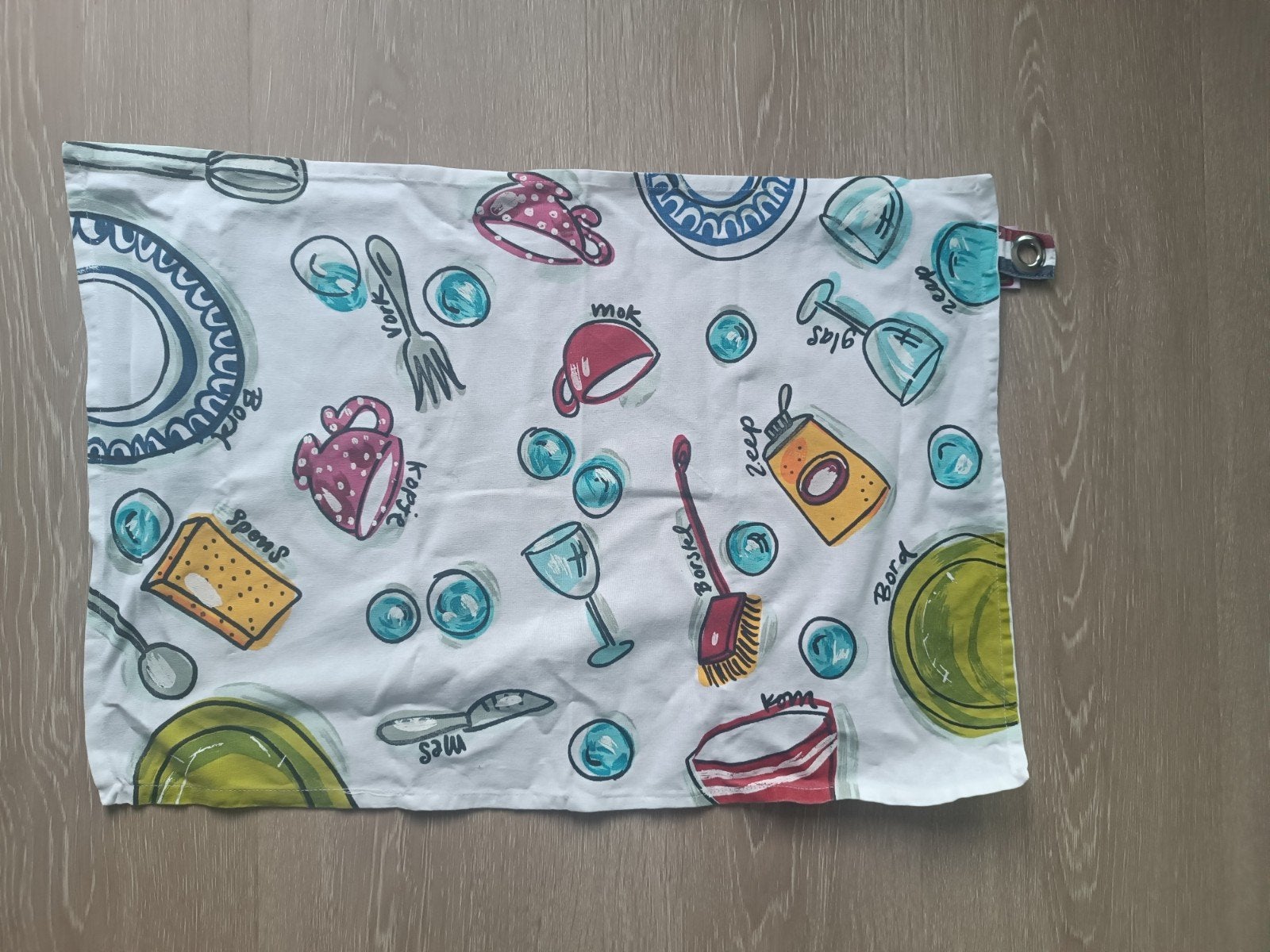 Blond Amsterdam theedoek - Zo goed als nieuw, Zo goed als nieuw, Meerkleurig, Overige merken, Theedoek of Handdoek