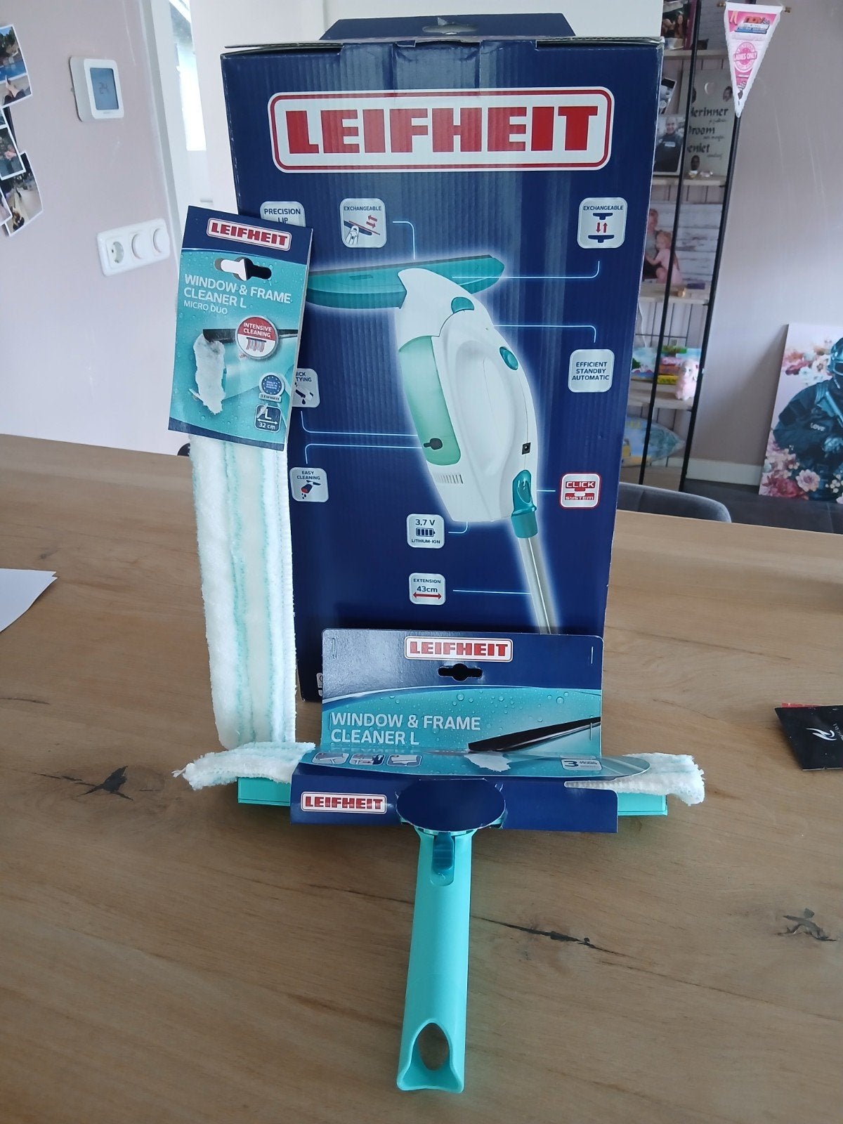 Leifheit Window & Frame Cleaner L - Nieuw in Doos, Ophalen of Verzenden, Raamwisser of Trekker