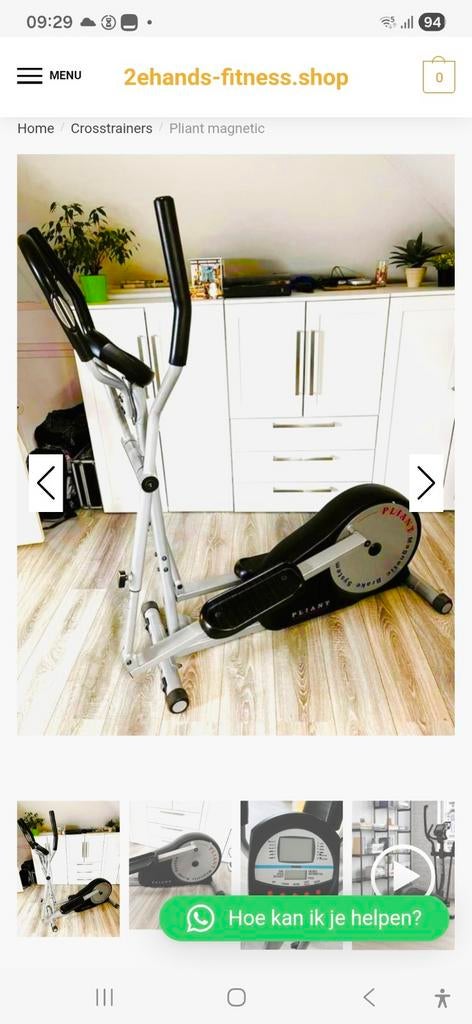 Pliant Magnetische Crosstrainer 2022 - Werkt perfect, Sport en Fitness, Fitnessapparatuur, Ophalen of Verzenden, Gebruikt, Benen