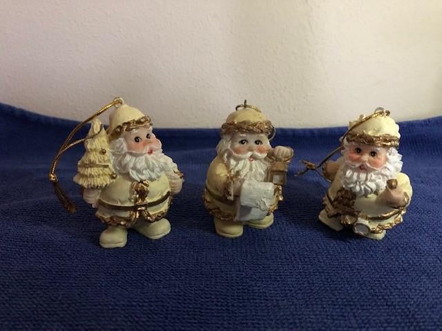 Beeldje Kerstman Hanger x 3, 6cm, Ophalen of Verzenden, Zo goed als nieuw, Dier