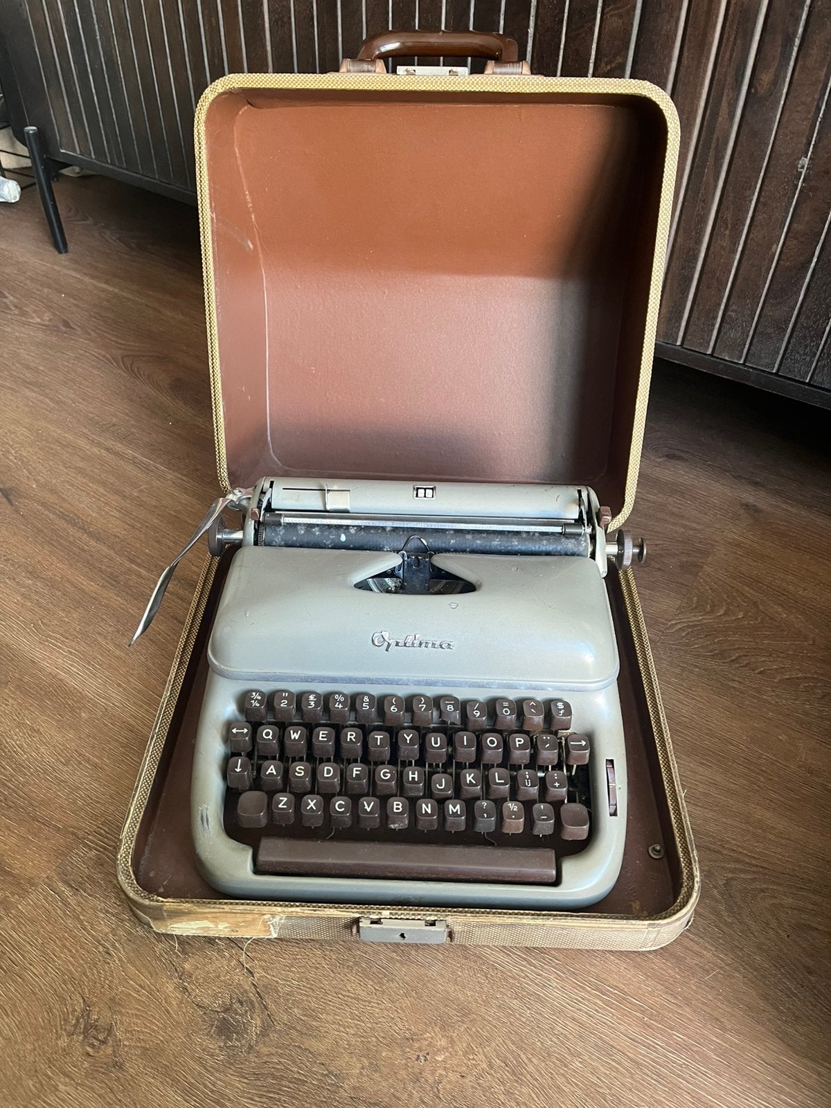 Vintage Optima Typemachine, Ophalen, Zo goed als nieuw