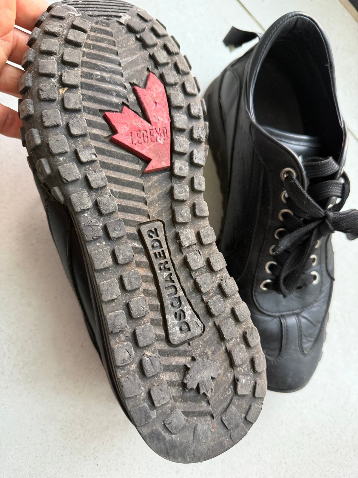 Dsquared2 zwarte sneakers, maat 42, Ophalen of Verzenden, Gedragen, Zwart, Sneakers of Gympen