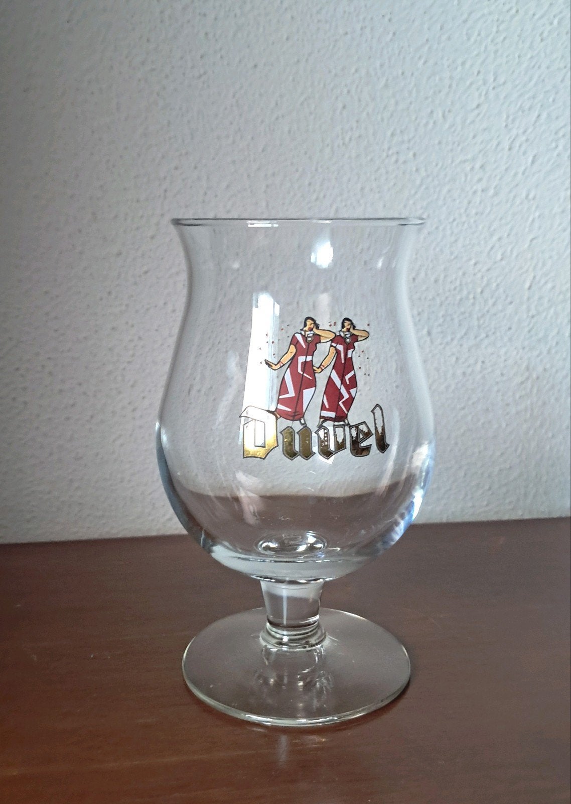 Duvel Bierglas Limited Edition 2004 – "Dansende Dames", Ophalen of Verzenden, Zo goed als nieuw, Glas of Glazen, Duvel