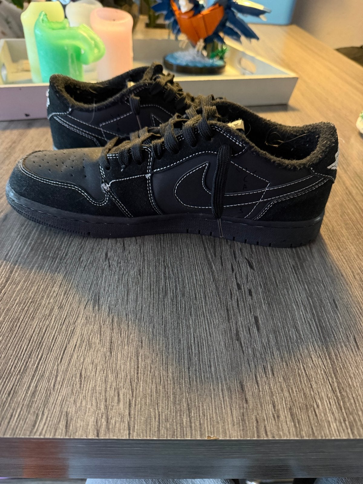 Nike Dunk Low Travis Scott Black Phantom maat 43, Ophalen of Verzenden, Zo goed als nieuw, Zwart, Sneakers of Gympen