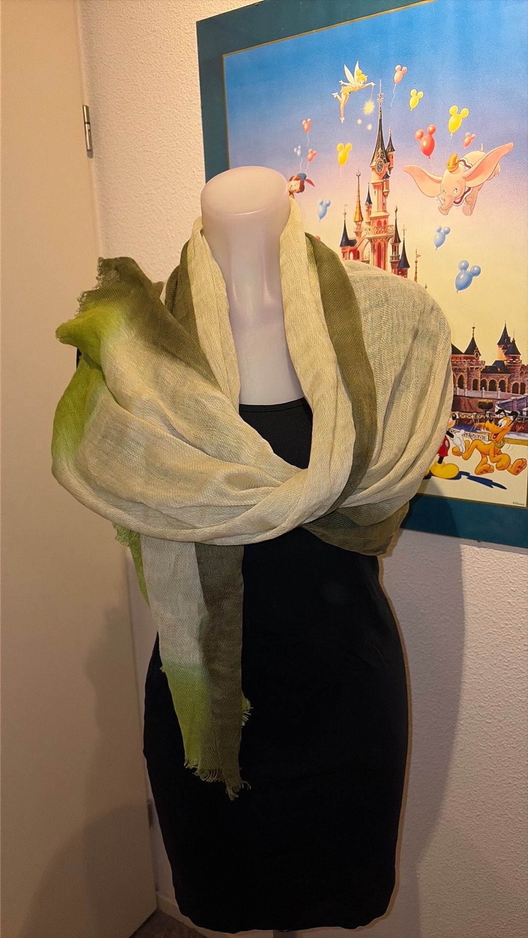 Nieuw groene pashmina merk Moment by Moment, Ophalen of Verzenden, Nieuw, Sjaal