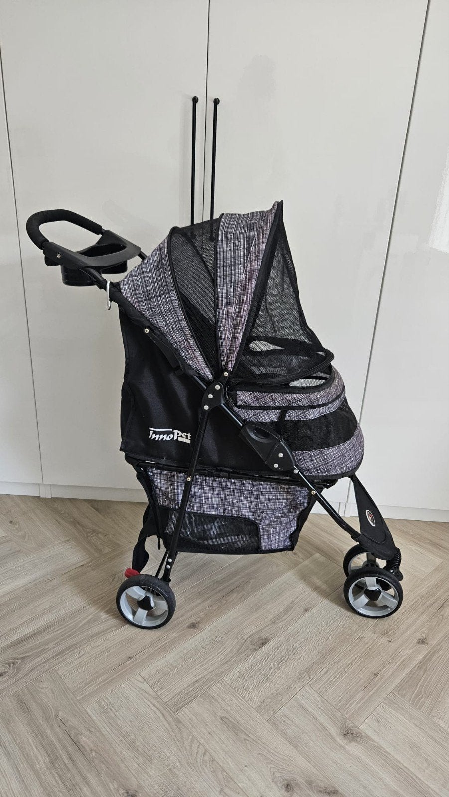 Honden buggy grijs, Auto diversen, Hondenrekken, Nieuw, Ophalen