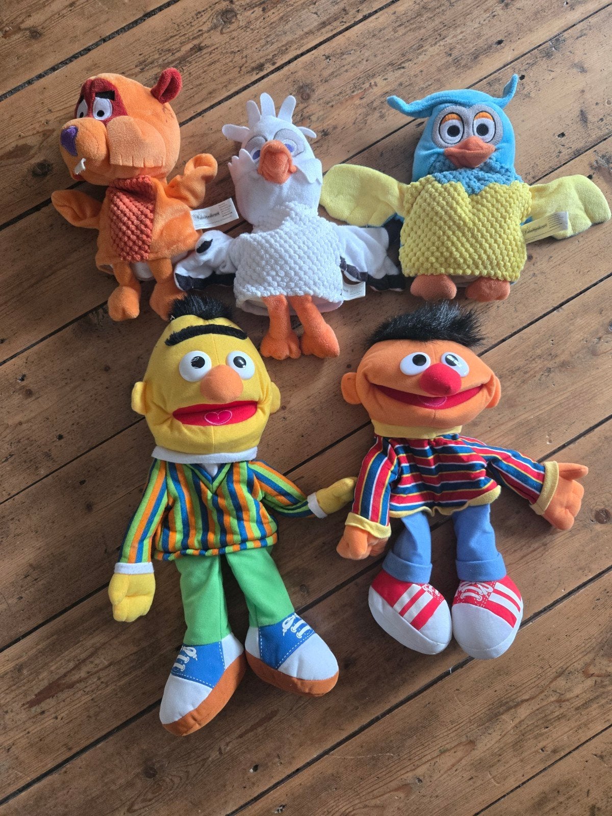 handpoppen Sesamstraat, Bert en Ernie poppenkastpoppen, Overige merken, Overige karakters, Nieuw, Ophalen of Verzenden