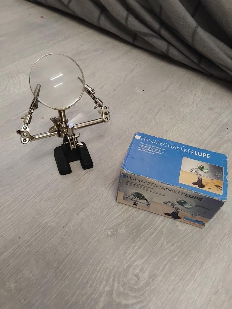 Feinmechaniker Lupe met klemmen - Zo goed als nieuw, Ophalen of Verzenden, Zo goed als nieuw, Vergrootglas of Loep