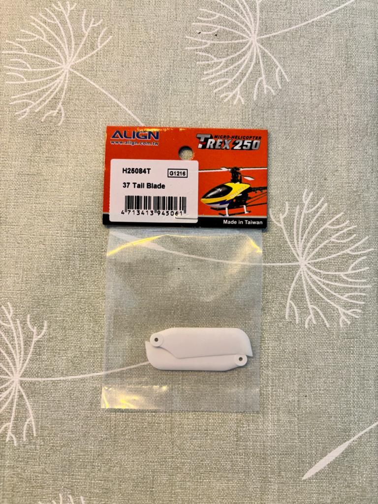 Align T-Rex 250 37 Tail Blade H25084T, Ophalen of Verzenden, Nieuw, Elektro, Helikopter