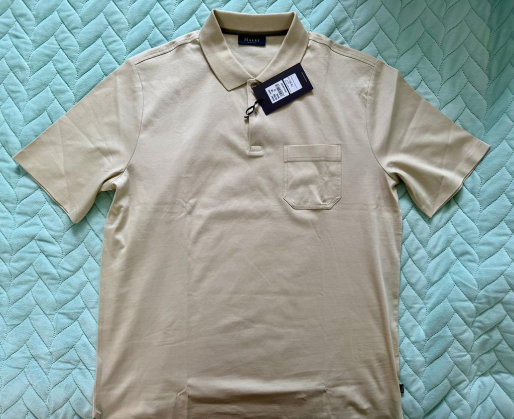Maerz Muenchen heren polo maat 52 zand kleur nieuw, Ophalen of Verzenden, Nieuw, Maat 52/54 (L), Beige
