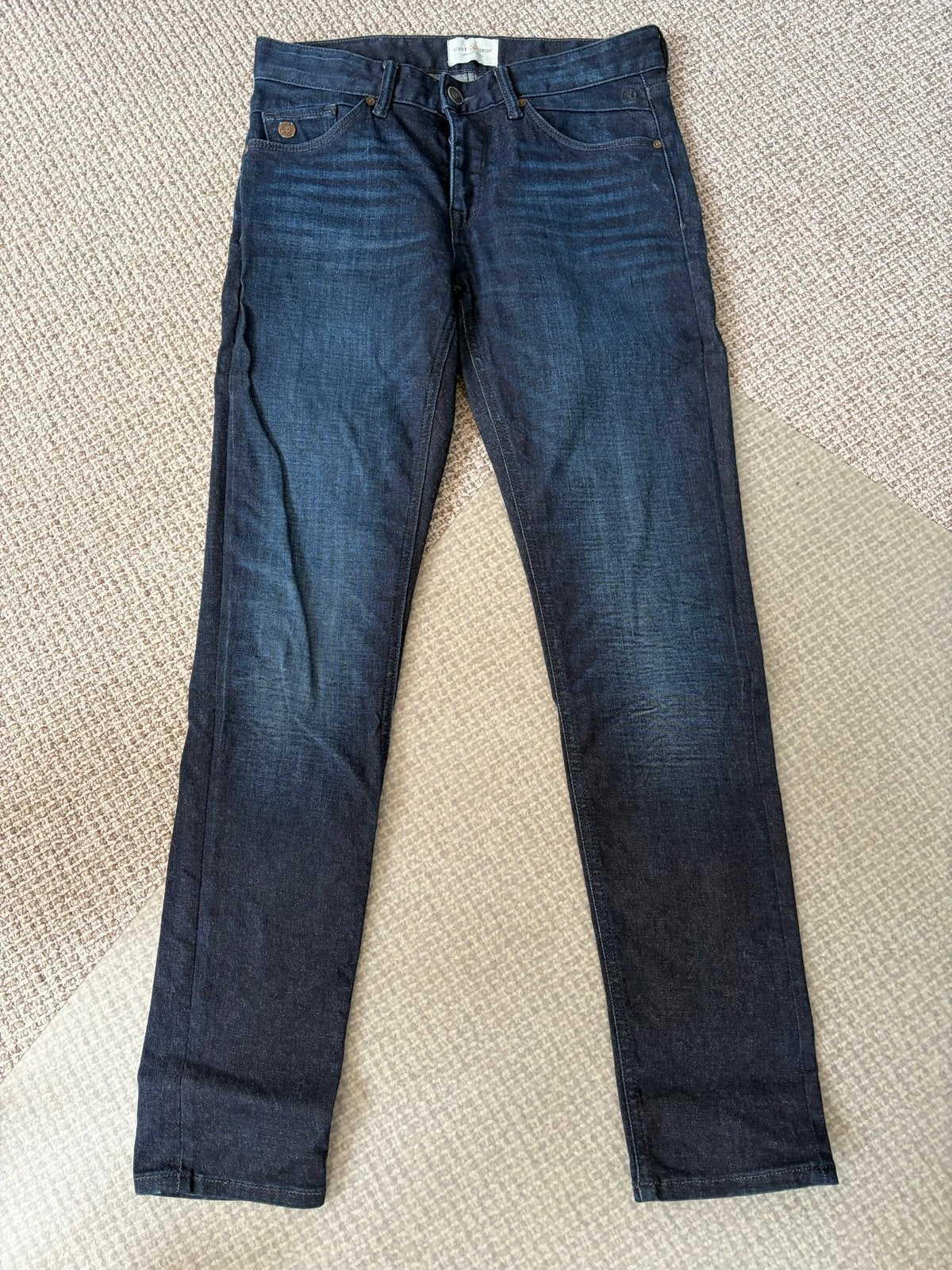 Cast Iron Riser Slim Jeans - Donkerblauw - Maat 31-32, Kleding | Heren, Spijkerbroeken en Jeans, Ophalen of Verzenden, Zo goed als nieuw