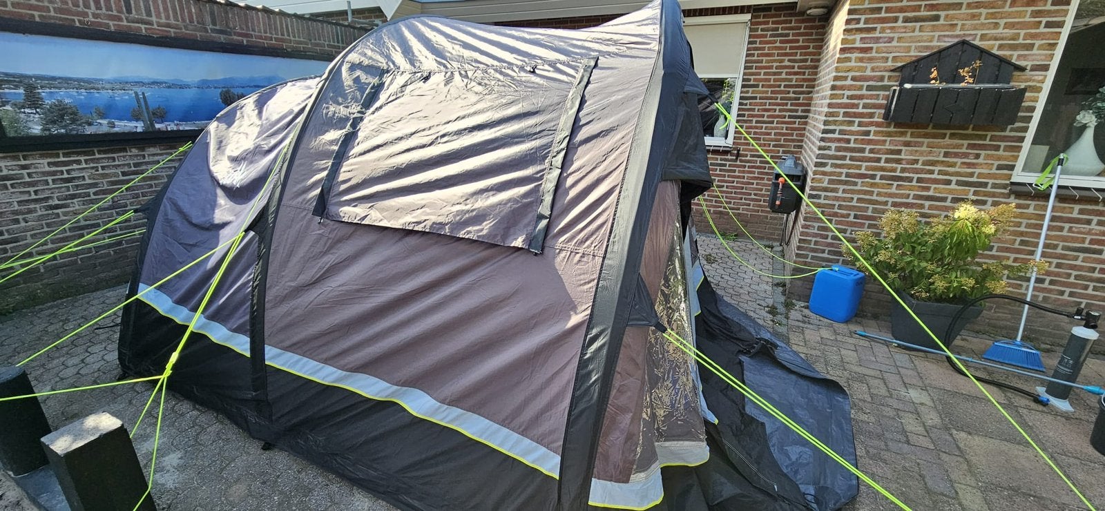 Obbelink airtent dubbelle cabine, Ophalen of Verzenden, Zo goed als nieuw, Tot en met 4